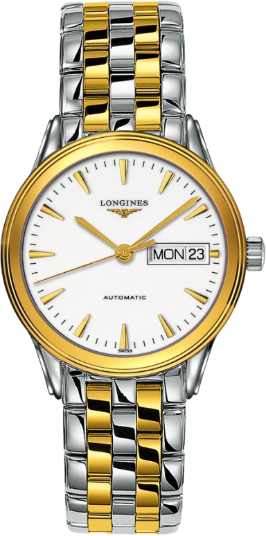 Longines,Flagship 35.60mm,35.60mm,Stainless Steel,White,Automatic,Date,Day,L4,L4.799.3.22.7
