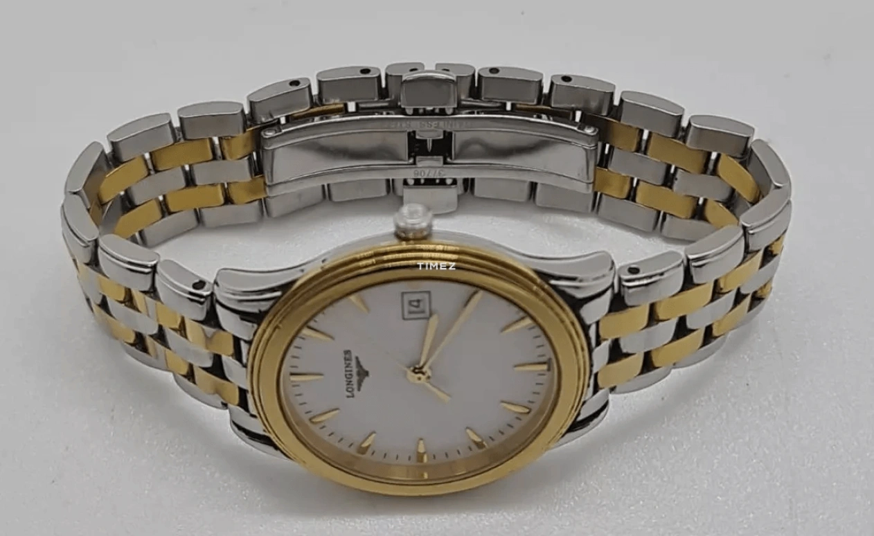 Longines,Flagship 35.60mm,35.60mm,Stainless Steel,White,Quartz,Day,26280hours,L4,L4.716.3.22.7
