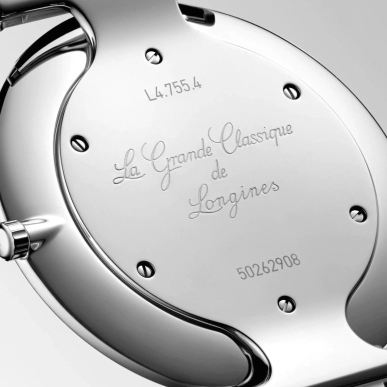 Longines,La Grande Classique 36mm,36mm,Stainless Steel,Black,Quartz,Perpetual Calendar,In-house Caliber,L4,L4.755.4.51.6