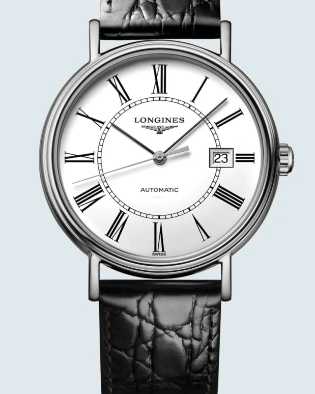 Longines,Presence 38.50mm,38.50mm,Stainless Steel,White,Quartz,Date,26280hours,L4,L4.790.4.11.2