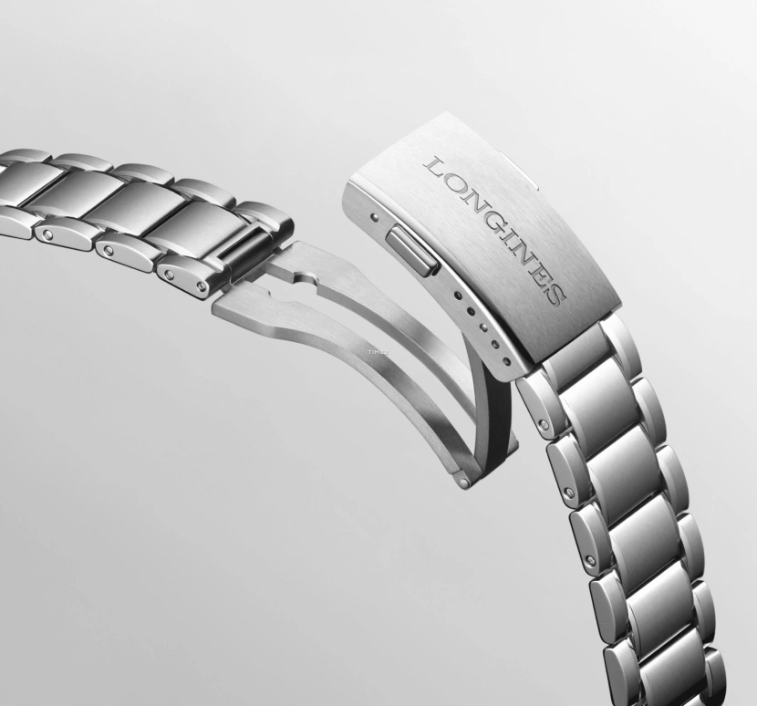 Longines,Spirit 39mm,39mm,Stainless Steel,Black,Automatic,Day,Dule Time,L3,L3.802.5.53.6
