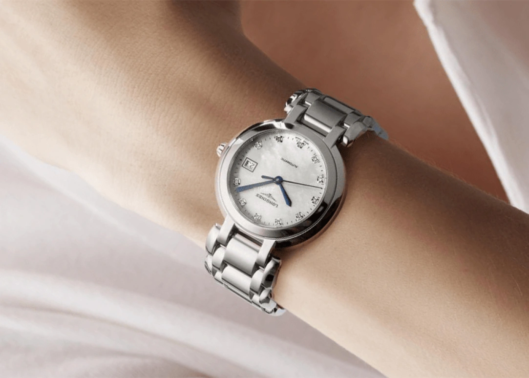 Longines,PrimaLuna 30mm,30mm,Stainless Steel,White,Automatic,Date,40hours,L8,L8.113.4.87.6