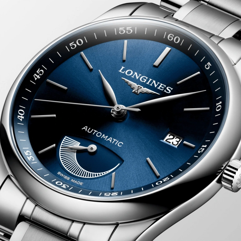 Longines,Master 40mm,40mm,Stainless Steel,Blue,Automatic,Date,Power Reserve Indicator,L2,L2.908.4.92.6