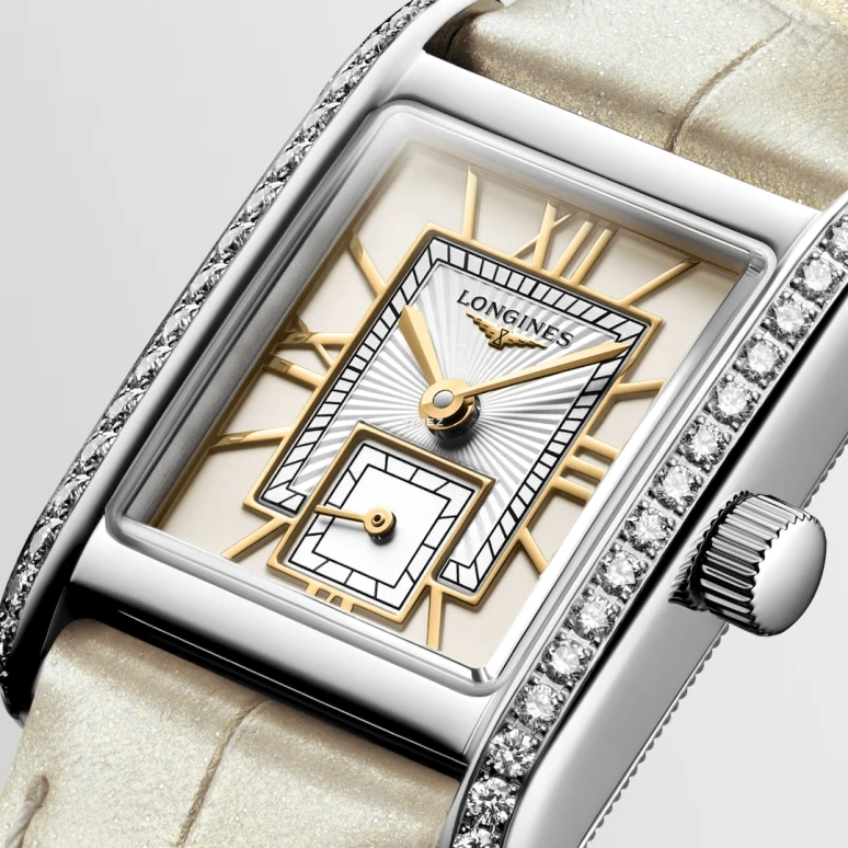 Longines,Mini DolceVita 21.50x29mm,21.50x29mm,Stainless Steel,Cream,Quartz,26280hours,In-house Caliber,L5,L5.200.0.79.2