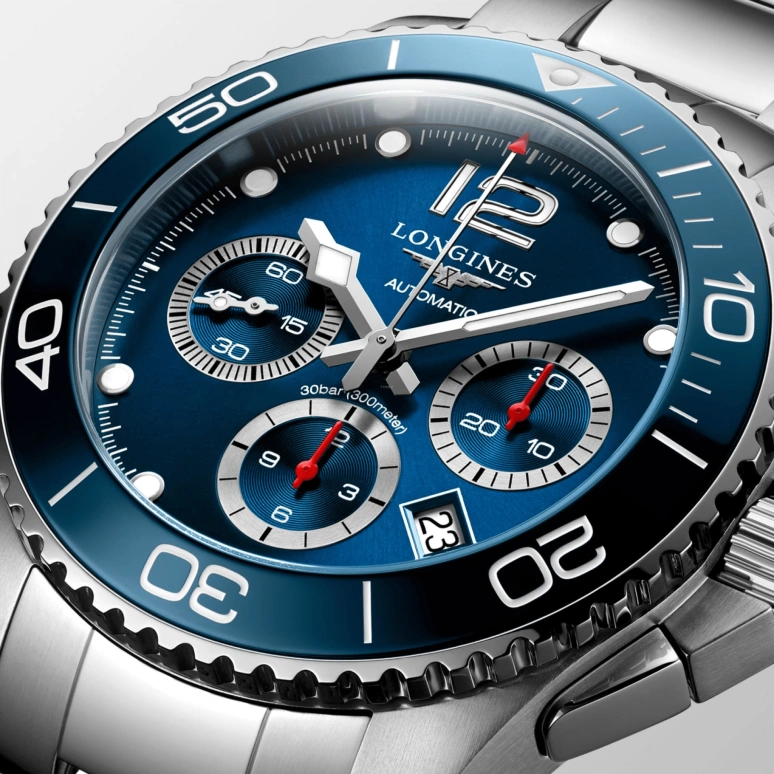 Longines,Sport 43mm,43mm,Stainless Steel,Blue,Automatic,66hours,In-house Caliber,L3,L3.883.4.96.6