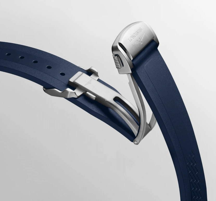Longines,Sport 42mm,42mm,Stainless Steel,Silver,Blue,Automatic,Chronograph,Anti-magnetic,L3,L3.835.4.98.9