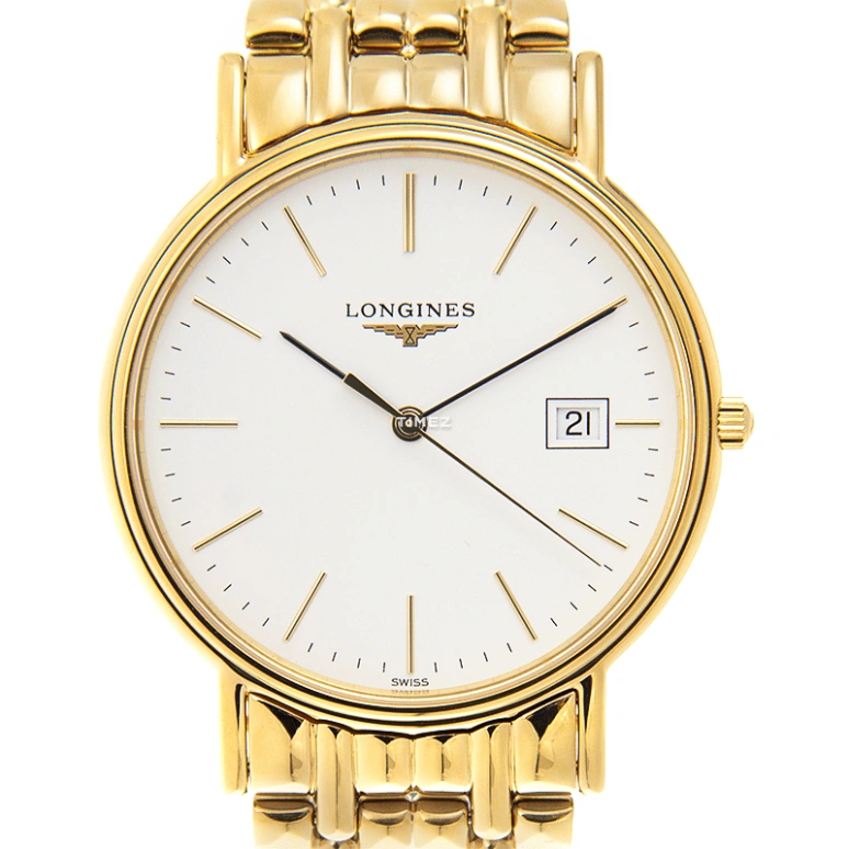 Longines,Presence 38.50mm,38.50mm,Stainless Steel,White,Quartz,Day,26280hours,L4,L4.790.2.12.8
