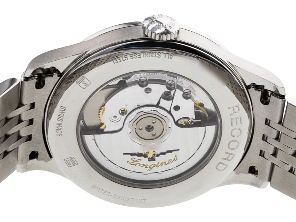 Longines,Record 38.50mm,38.50mm,Stainless Steel,Blue,Automatic,Day,64hours,L2,L2.820.4.96.6