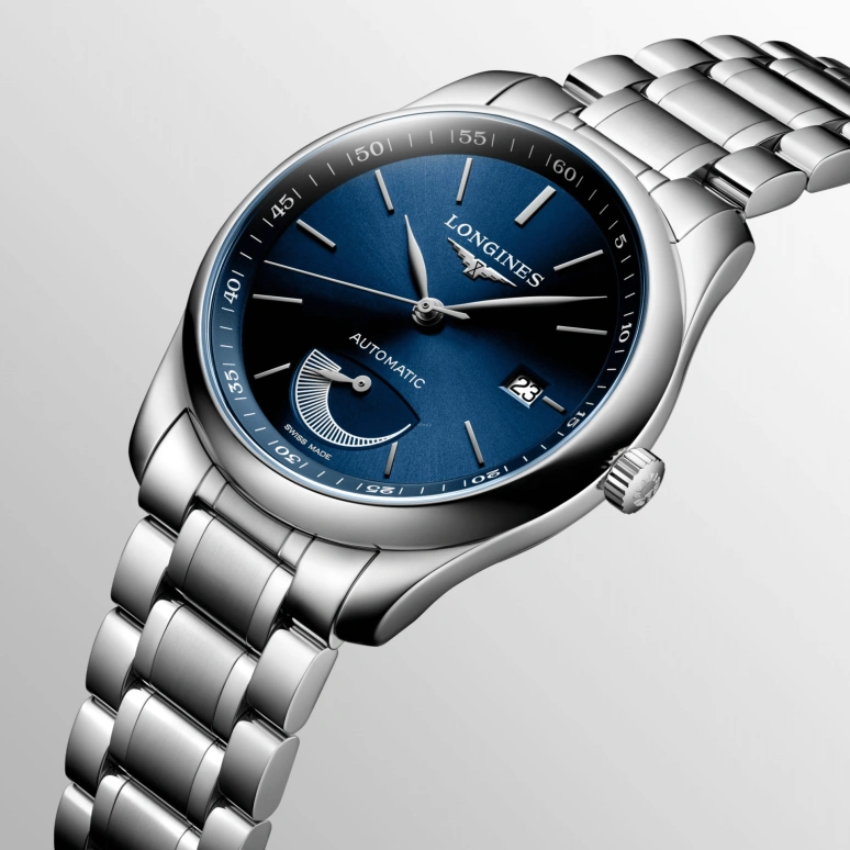 Longines,Master 40mm,40mm,Stainless Steel,Blue,Automatic,Date,Power Reserve Indicator,L2,L2.908.4.92.6