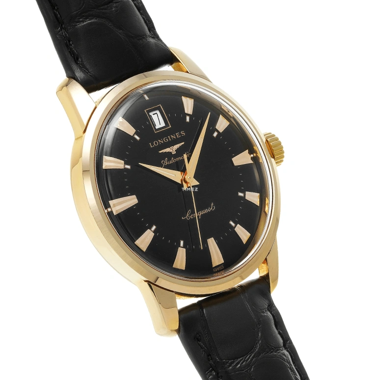Longines,Heritage Classic 35mm,35mm,Pink Gold,Black,Automatic,Day,38hours,L1,L1.611.8.52.4