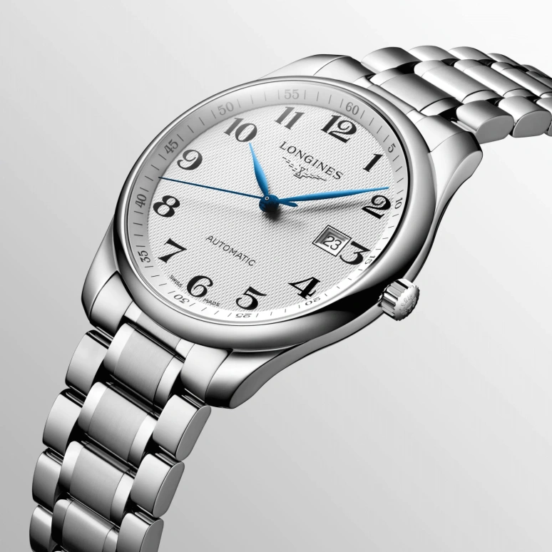 Longines,Master 42mm,42mm,Stainless Steel,White,Automatic,Chronograph,Date,L2,L2.893.4.78.6