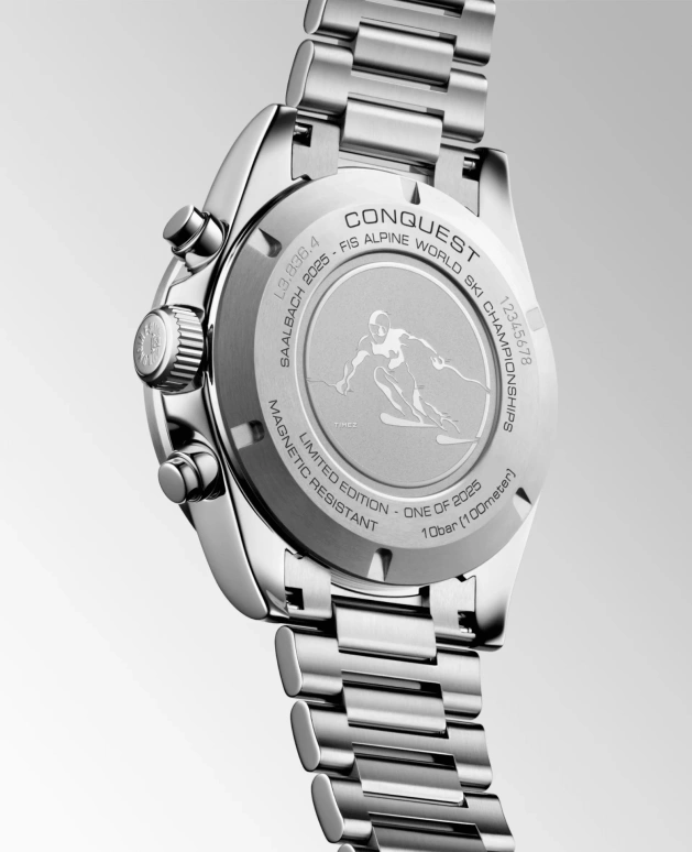 Longines,Conquest 42mm,42mm,Stainless Steel,Grey,Black,Automatic,Chronograph,Anti-magnetic,L3,L3.836.4.52.9