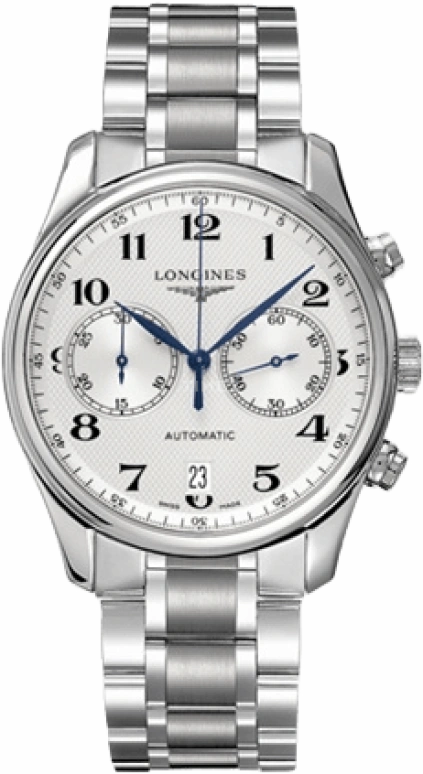 Longines,Master 40mm,40mm,Stainless Steel,Silver,Automatic,Chronograph,Date,L2,L2.629.4.78.6