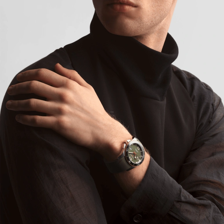 Longines,HydroConquest 41mm,41mm,Ceramic,Stainless Steel,Green,Automatic,Date,64hours,L3,L3.781.3.06.9