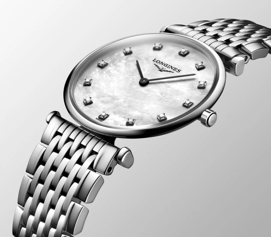Longines,La Grande Classique 29mm,29mm,Stainless Steel,White,Quartz,In-house Caliber,Sapphire,Crystal Glass,L4,L4.512.4.87.C
