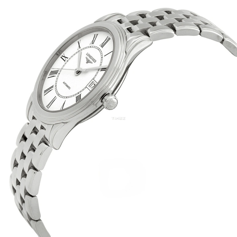 Longines,Flagship 35.60mm,35.60mm,Stainless Steel,White,Automatic,Day,65hours,L4,L4.774.4.21.6