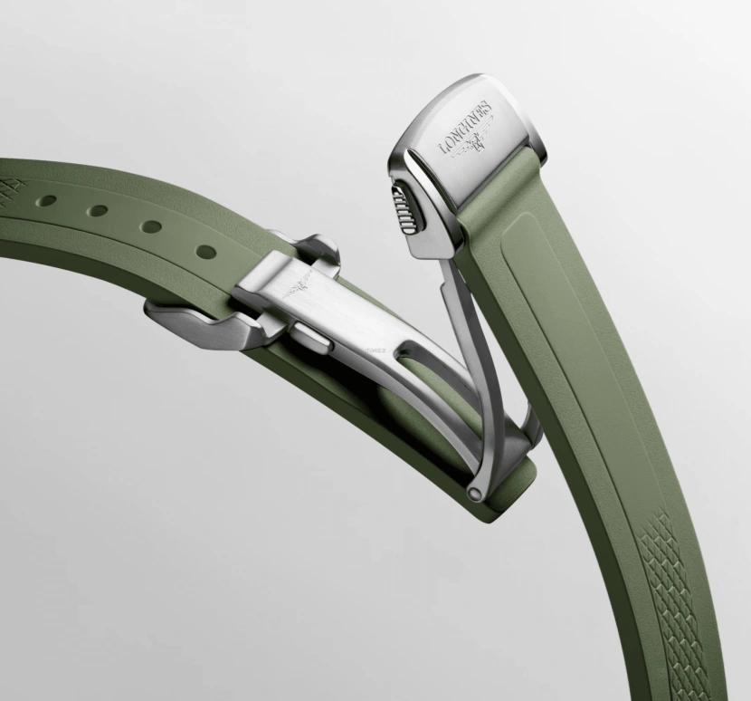 Longines,Conquest 34mm,34mm,Stainless Steel,Green,Automatic,Day,Anti-magnetic,L3,L3.430.5.02.9