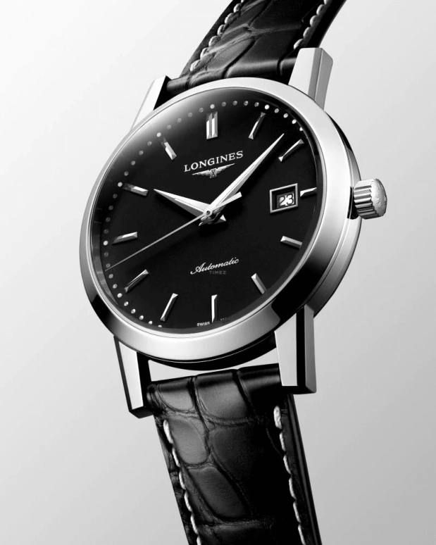 Longines,1832 40mm,40mm,Stainless Steel,Black,Automatic,Date,64hours,L4,L4.825.4.52.0