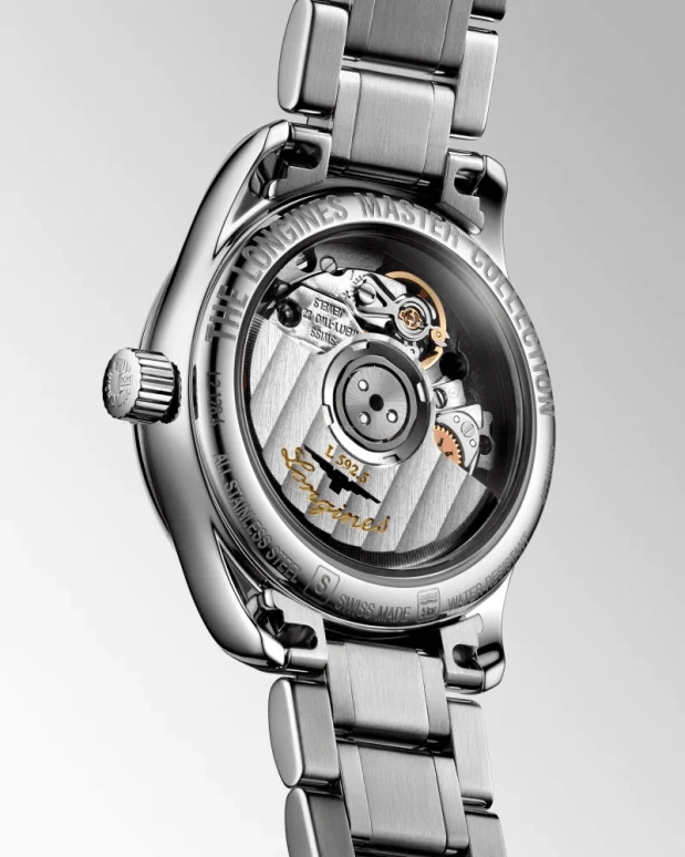 Longines,Master 25.50mm,25.50mm,Stainless Steel,Beige,Automatic,Date,40hours,L2,L2.128.4.77.6