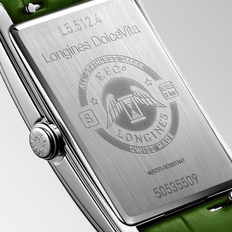 Longines,DolceVita 23mm,23mm,Stainless Steel,Green,Quartz,26280hours,In-house Caliber,L5,L5.512.4.60.2