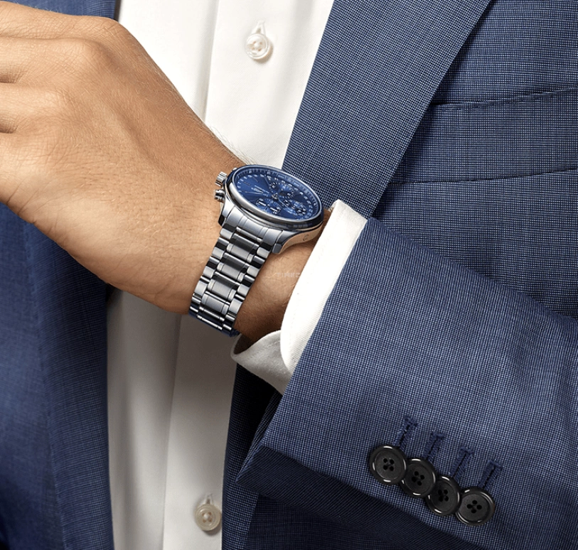 Longines,Master 42mm,42mm,Stainless Steel,Blue,Automatic,Chronograph,Moonphase,Month,Date,54hours,In-house Caliber,L2,L2.773.4.92.6