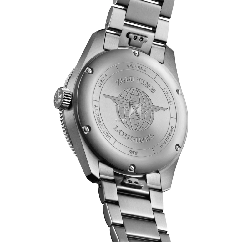 Longines,Spirit 42mm,42mm,Stainless Steel,Ceramic,Black,Automatic,Day,Dule Time,GMT,Anti-magnetic,65hours,In-house Caliber,L3,L3.812.4.50.6