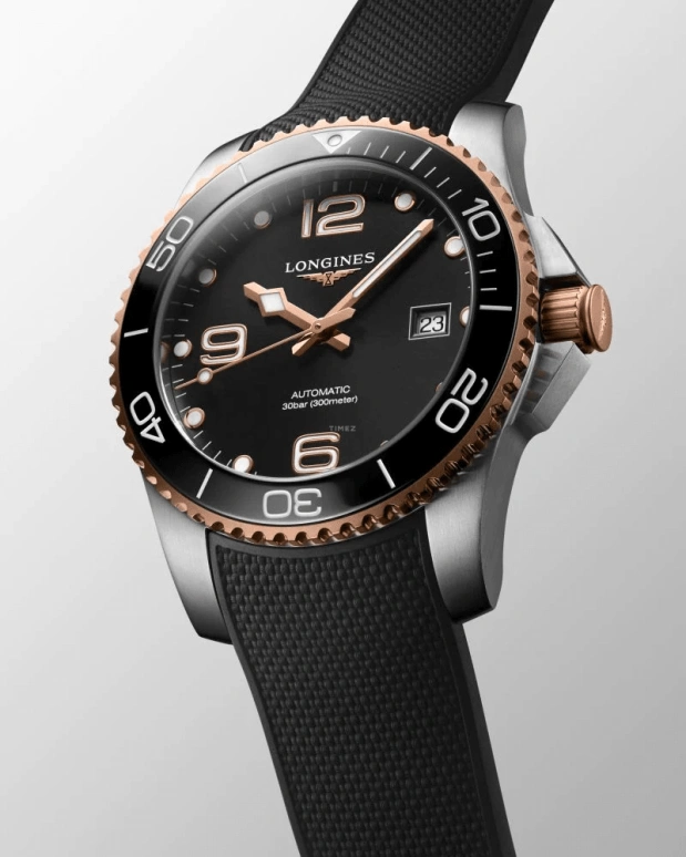 Longines,HydroConquest 41mm,41mm,Ceramic,Stainless Steel,Grey,Automatic,Date,64hours,L3,L3.781.3.58.9