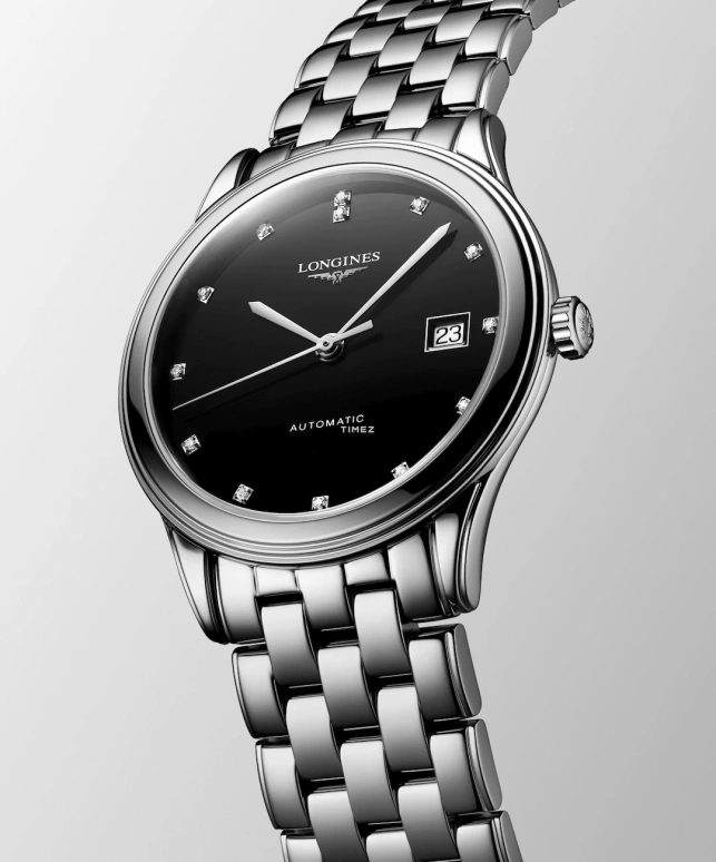 Longines,Heritage Classic 38.50mm,38.50mm,Stainless Steel,Black,Automatic,Day,65hours,L4,L4.974.4.57.6
