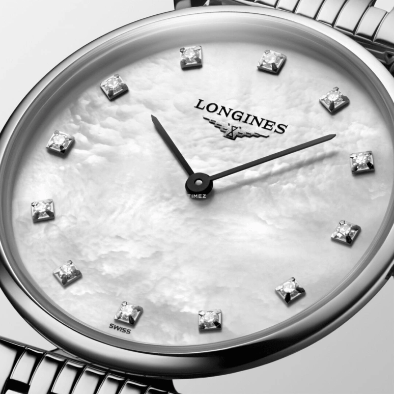 Longines,La Grande Classique 29mm,29mm,Stainless Steel,White,Quartz,In-house Caliber,Sapphire,Crystal Glass,L4,L4.512.4.87.C