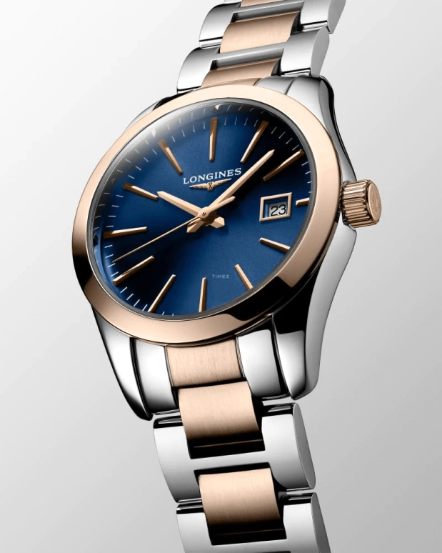 Longines,Conquest Classic 29.50mm,29.50mm,Stainless Steel,Blue,Quartz,Date,Jumping Minutes,L2,L2.286.3.92.7