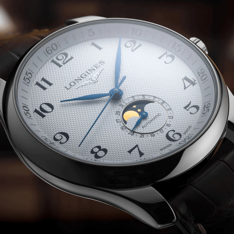 Longines,Master 42mm,42mm,Stainless Steel,Silver,Automatic,Moonphase,Date,L2,L2.919.4.78.3