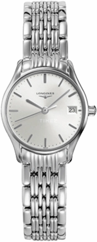 Longines,Lyre 25mm,25mm,Stainless Steel,Silver,Quartz,Date,Jumping Minutes,L4,L4.259.4.72.6