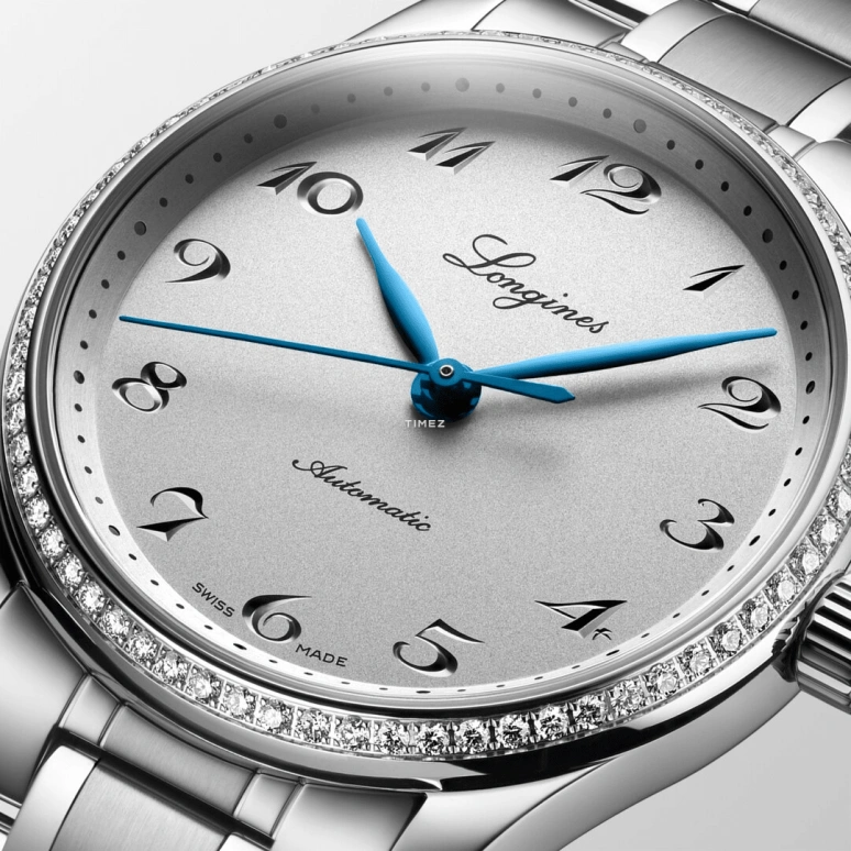 Longines,Master 34mm,34mm,Stainless Steel,Grey,Automatic,Day,72hours,L2,L2.357.0.73.6