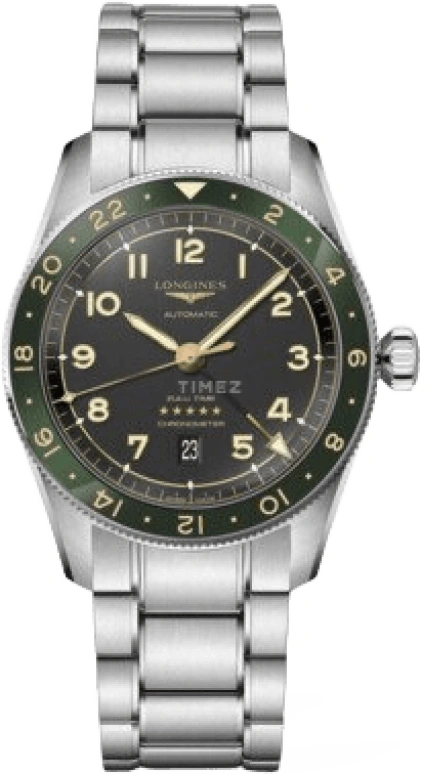 Longines,Spirit 42mm,42mm,Stainless Steel,Grey,Automatic,Date,65hours,L3,L3.812.4.63.6