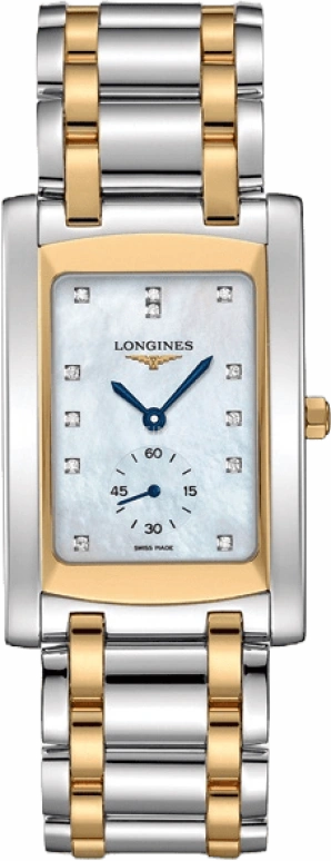 Longines,DolceVita 22.40mm,22.40mm,Yellow Gold,Stainless Steel,Quartz,26280hours,In-house Caliber,L5,L5.655.5.08.7
