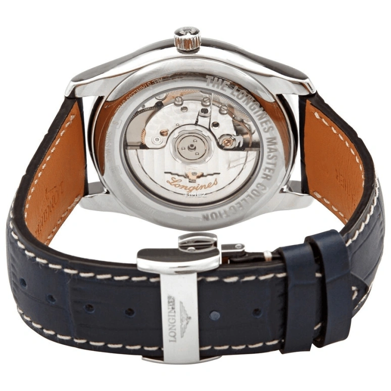 Longines,Master 40mm,40mm,Stainless Steel,Blue,Automatic,Moonphase,Day,L2,L2.909.4.92.1