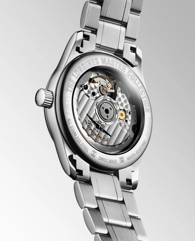 Longines,Master 34mm,34mm,Stainless Steel,Grey,Automatic,Day,72hours,L2,L2.357.0.73.6
