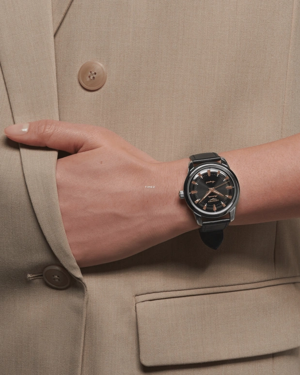 Longines,Conquest Heritage 38mm,38mm,Stainless Steel,Black,Automatic,Anti-magnetic,72hours,L1,L1.649.4.52.2