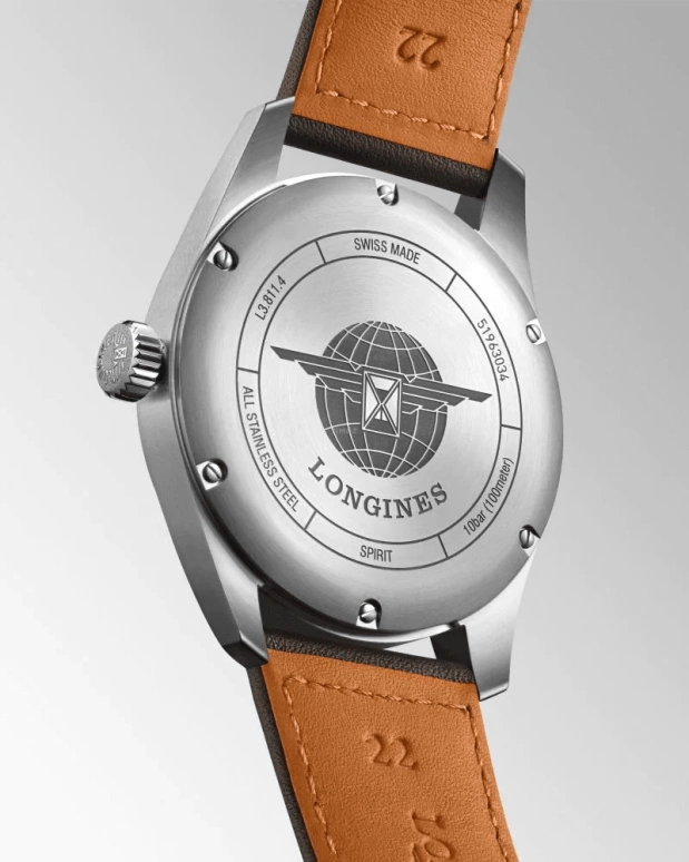 Longines,Spirit 42mm,42mm,Stainless Steel,Black,Automatic,Date,64hours,L3,L3.811.4.53.0