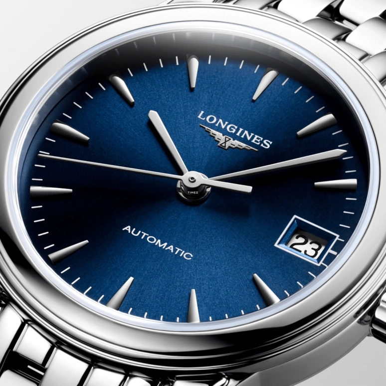 Longines,Flagship 26mm,26mm,Stainless Steel,Blue,Automatic,Day,45hours,L4,L4.274.4.92.6