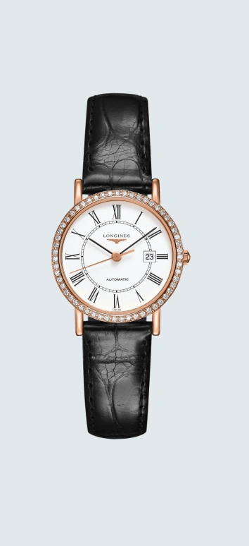 Longines,Elegant 27.20mm,27.20mm,Rose Gold,White,Automatic,Day,45hours,L4,L4.378.8.11.4
