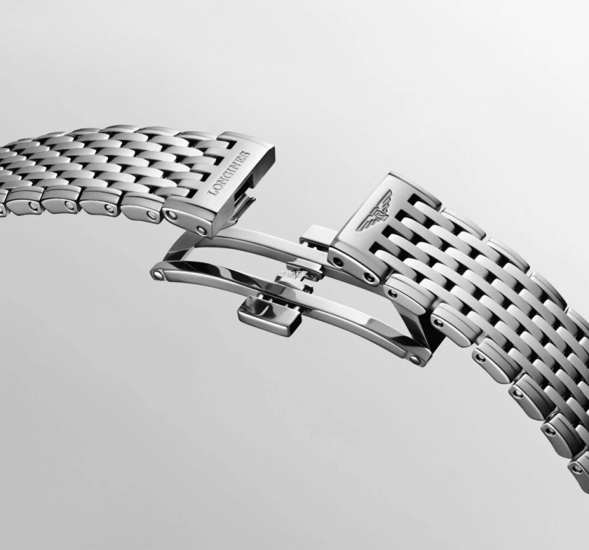 Longines,La Grande Classique 29mm,29mm,Stainless Steel,White,Quartz,In-house Caliber,Sapphire,Crystal Glass,L4,L4.512.4.87.C