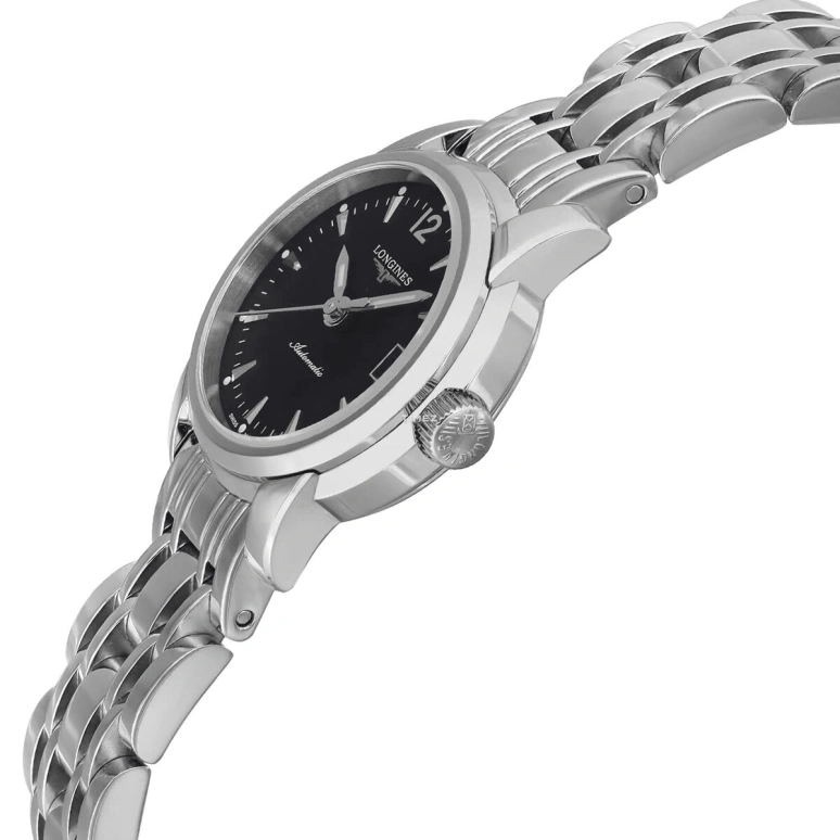 Longines,Saint Imier 26mm,26mm,Stainless Steel,Black,Automatic,Day,40hours,L2,L2.263.4.52.6