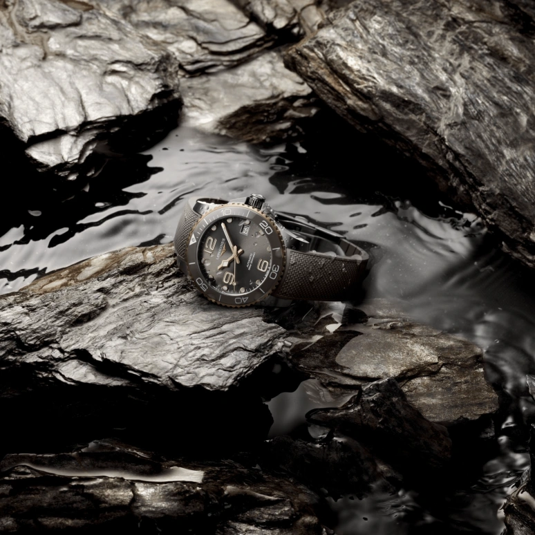 Longines,HydroConquest 39mm,39mm,Ceramic,Stainless Steel,Grey,Automatic,Date,64hours,L3,L3.780.3.78.9