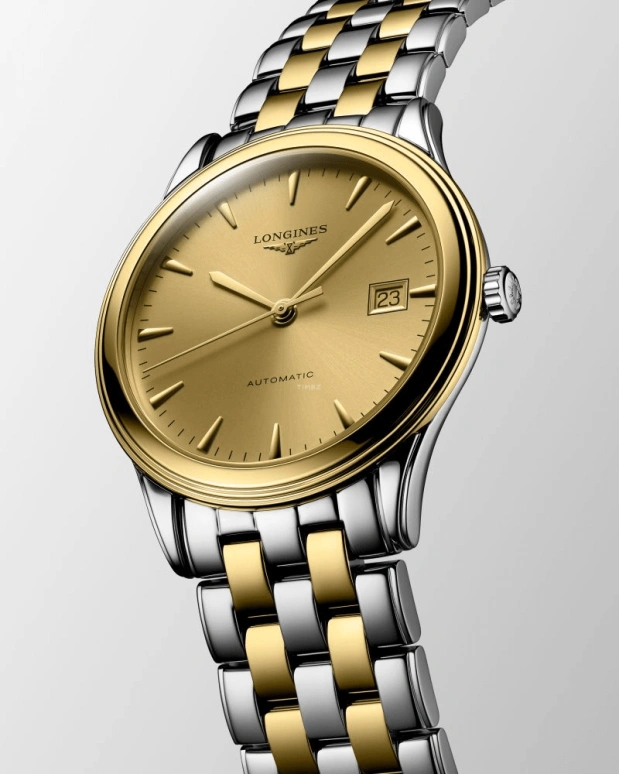 Longines,Heritage Classic 38.50mm,38.50mm,Stainless Steel,Gold,Automatic,72hours,In-house Caliber,L4,L4.974.3.32.7