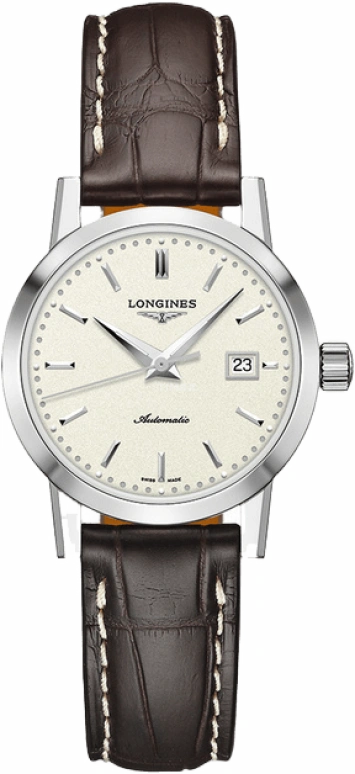 Longines,1832 30mm,30mm,Stainless Steel,Beige,Automatic,Date,40hours,L4,L4.325.4.92.2