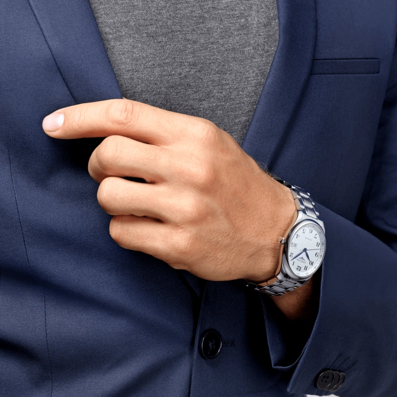 Longines,Master 40mm,40mm,Stainless Steel,Silver,Automatic,Date,65hours,L2,L2.793.4.78.6