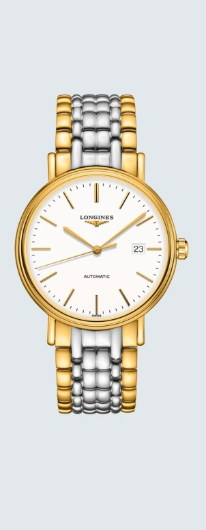 Longines,Presence 40mm,40mm,Stainless Steel,White,Automatic,Date,65hours,L4,L4.922.2.12.7