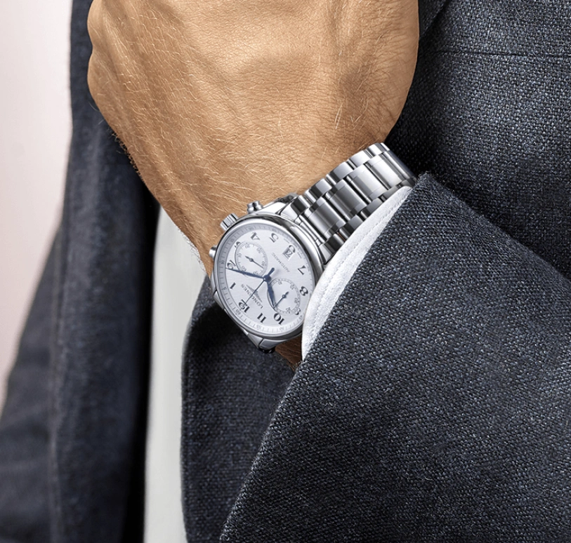 Longines,Master 40mm,40mm,Stainless Steel,Silver,Automatic,Chronograph,Date,L2,L2.629.4.78.6