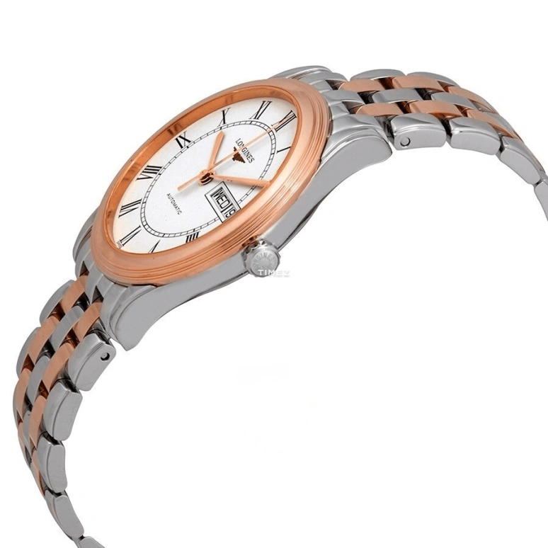 Longines,Flagship 38.50mm,38.50mm,Stainless Steel,White,Automatic,Date,Day,L4,L4.899.3.91.7